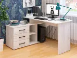 Стол компьютерный угловой КС-62, универсальная сборка (Крафт светлый)