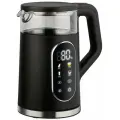 Чайник электрический GARTZ KMS70B SmartGlass, 1.7л, 2200 Вт, дисплей, сенсорное управление, 13 режимов нагрева, черный