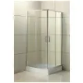 BelBagno Душевой уголок UNO-195-A-2-80-P-Cr, квадратный, стекло рифленое, профиль хром