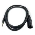 Шнур XLR штекер-Jack 3.5 мм штекер стерео PREMIER PLATINUM, 1.5м, черный