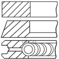 Кольца ДВС поршневые (к-т на 1 поршень) Goetze арт. 0811490000