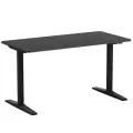 ГОРИН письменный стол 140х70 см, чёрный, с регулируемой высотой столешницы от пола 75-120 см, электрический привод