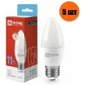 Лампа светодиодная LED-СВЕЧА-VC 11Вт 230В Е27 6500К 1050Лм IN HOME, 5 шт.