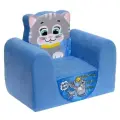 Кресло детское мягкое бескаркасное Мяу-мяу (игровое, легкое)