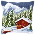 PN-0146240 Набор для вышивки подушка Снежный пейзаж 40х40, вышивка крестом Vervaco