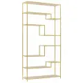Стеллаж лофт интерьерный для книг JAQLENE, золотой, керамика Слоновая кость