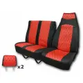 Чехлы сидений для а/м Газель 3302 3-х мест. (красный) экокожа стеганая
