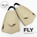 Короткие силиконовые ласты с открытой пяткой SwimRoom Fly , цвет кремовый
