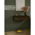 Тумба SbkHome КМ-02, навесная, для дома, универсальная, Риббек тёмный, 75x35x20 см
