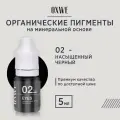 Пигмент для век OXWE Насыщенный черный №02, 5 мл.