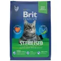 Корм для кошек Brit 2кг Premium Cat Duck and Chicken для стерилизованных с уткой и курицей сухой