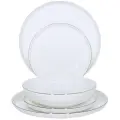 Сервиз обеденный, Kuchenland, 6 перс, 18 пр, фарфор F, белый, Ideal silver