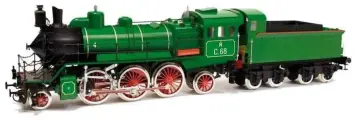 Сборная модель от OcCre (Испания), паровоз С-68, 690х103х172 мм, М.1:32