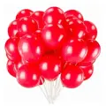 4 шт. Шары воздушные золотая сказка, 10 (25 см), комплект 50 штук, красные, пакет, 104998