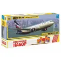 Сборная модель ZVEZDA Пассажирский авиалайнер Боинг 767-300 (7005ПН) 1:144 черный