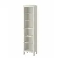 Книжный шкаф Хемнэс Hemnes/ Кымор, белая морилка, 49х197см