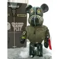 Игрушка Bearbrick x Bape x Alpha Industries 1000% - 70см в одежде
