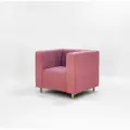 Кресло для Офиса Бэни. Цвет Пыльная Роза. Материал Велюр 90х78х77см