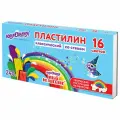 Пластилин классический юнландия юный волшебник, 16 цветов, 240 грамм, со стеком, высшее качество, комплект из 10 шт, 106430