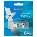 Флешка 64Gb Netac UA31 white/blue USB 3.2 (NT03UA31N-064G-32BL)