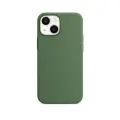 Чехол силиконовый Магсейф для iPhone 13 Clover с анимацией NFC, Silicone case Магсейф для айфон 13 - Зеленый