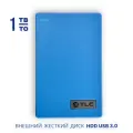Внешний жесткий диск TLC Slim Portable 1 Тб HDD 2,5 накопитель USB 3.0, синий