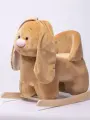Качалка Нижегородская Игрушка Заяц , деревянная, с сиденьем со спинкой, для детей 1-3 лет