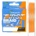Шнур Intech FIRST Braid PE X-4 150м Orange # 0.4 (0.104мм 8Lb 3.63кг)