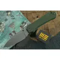 Складной нож We Knife Big Banter WE21045-2, сталь CPM-20CV stonewash, рукоять Green Canvas Micarta