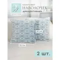 Декоративные наволочки 50х50 MICRO VELUR, Ромб, 2 шт. мятный