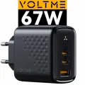Блок питания VOLTME Revo 67 CСA GaN, 67 Вт, USB Type C A, быстрая зарядка для телефона, зарядное устройство, Online Box