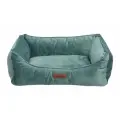 Лежанка для собак и кошек со съемным чехлом, премиум, велюр
