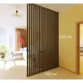 Перегородка для зонирования комнаты. Перегородка из брусков . Высота до 250 см ширина 200 см. цвет Венге