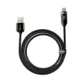 Кабель USB BASEUS Display Fast Charging, USB - Type-C, 66W, 2 м, черный