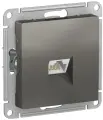 Розетка компьютерная AtlasDesign RJ45 кат.6A механизм сталь SchE, SCHNEIDER ELECTRIC ATN000986 (1 шт.)