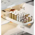 Органайзер для шкафа, выдвижной, углеродистая сталь, 30x53 см, белый