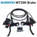 MIIDEEГидравлический тормоз для велосипеда Shimano MT200, двухпоршневый, передний (левый) 850мм / задний (правый) 1450 мм