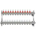 Коллекторная группа для теплого пола TAEN 1x3/4x12 с расходомерами, автоматическим воздухоотводчиком, UC-12A