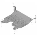 Защита картера и КПП Motodor на Хендай Крета 2021-н. в, сталь 2мм, арт: MO.70906