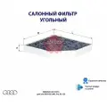 Фильтр салонный угольный SAKURA CAC31070 для а/м AUDI Q5 (8R), A4, A5, Q5