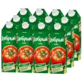 Сок Добрый Томат, без сахара, 1 л, 12 шт.
