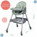 Стульчик-трансформер для детей от 6 месяцев Babyhit Cupcake, цвет светло-зеленый