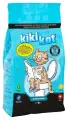 KikiKat комкующийся бентонитовый наполнитель для кошачьего туалета супер-белый Активированный уголь - 10 л