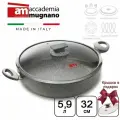 Сотейник Accademia Mugnano Regina di Pietra 32 см с крышкой
