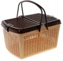 Корзина 47×36×27.5 см, бежево-шоколадный
