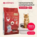 Van Cat комкующийся наполнитель 100% Натуральный, без пыли, бентонит, пакет, гранулы 0,5 - 2,25мм, (Natural), 10 кг