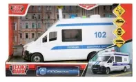 Технопарк Машина Газель Некст Полиция 22,5 см со светом и звуком, пластик NЕХТVАN-22РLРОL-WН с 3 лет