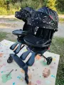 Портативная легкая и складная детская коляска для двойни Twin с вращающимся сиденьем