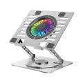 PANTEON CP-171R RGB Silver Подставка для ноутбука с активным охлаждением PREMIUM RGB