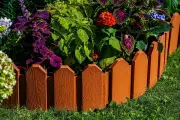 Ограждение для сада Дачник высота 18 см длинна 3 метра (Терракот) 4 комплекта